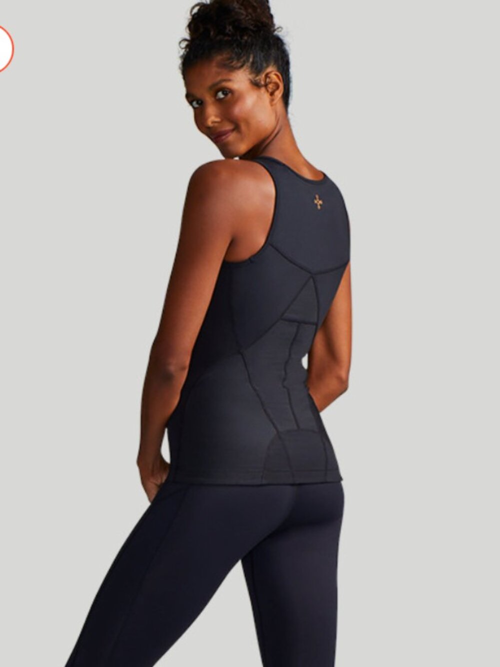 NWT Tommie Copper Women’s Black Compression Tank With Lower Back Support 4X